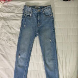 Zara high waisted denim skinny jeans - size 04